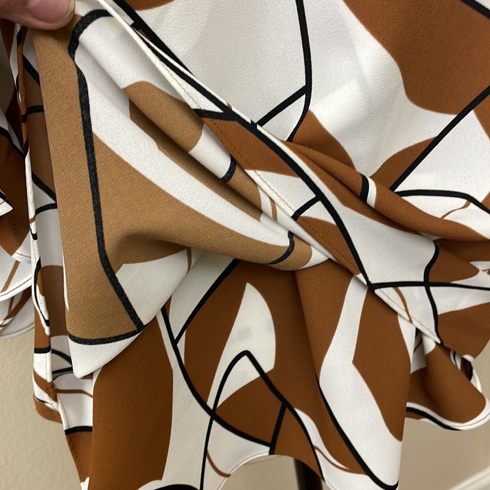 Alfani Printed Ruffle-Sleeve T Abstract Layers - Picture 7 of 7